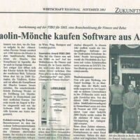 Shaolin-Mönche kaufen Software aus Aalen